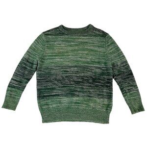 Cat & Jack Boy's Sweater XS Green 100% Cotton Long Sleeve